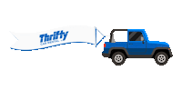 road trip car Sticker by ThriftyCarRental