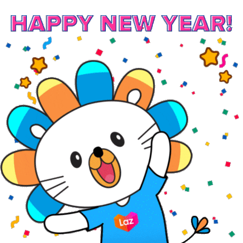 Happy New Year Sticker by Lazada Singapore