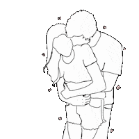 I Love You Hug Sticker