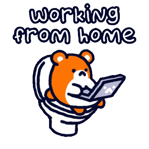 Work From Home Sticker Sticker