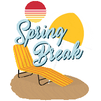 Spring Break Water Sticker by Kennesaw State University