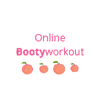 Bootyworkout Onlineworkout Sticker by Sweetlake PDA