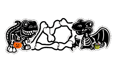 T-Rex Halloween Sticker by Autumn Oaks