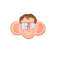 crab_illustrationdesign new newpost boy glasses Sticker