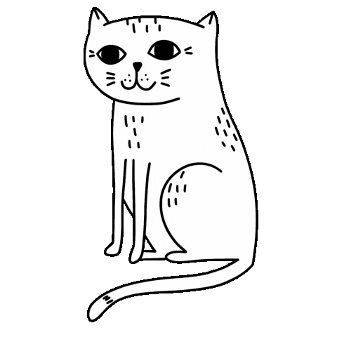 Cat Sticker by STRAYZ