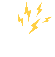 Superchataigne flash lightning eclair eclairs Sticker