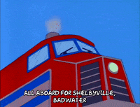 Season 3 Train GIF by The Simpsons