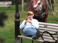 april fools dinosaur GIF