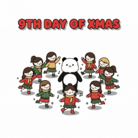12 Days Of Christmas Xmas Countdown GIF by Kanpai Pandas