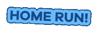 Home Run Text Sticker