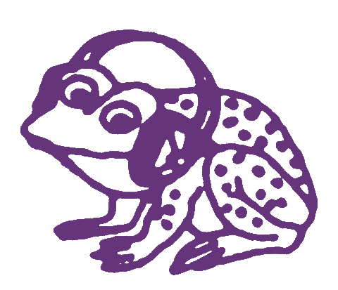 Toad Listen Sticker by Taikan