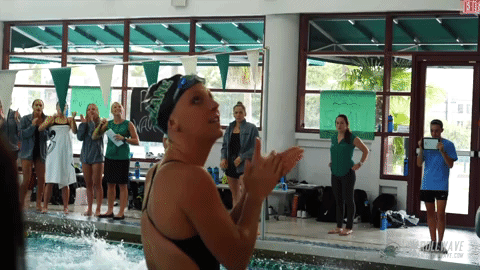 clapping swimming GIF by GreenWave