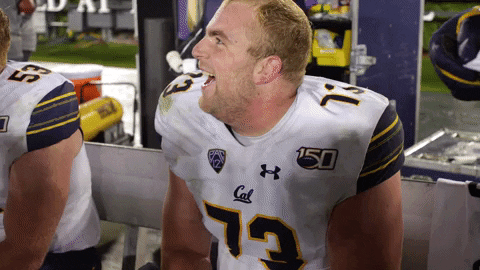 Golden Bears Laughing GIF by Cal Athletics