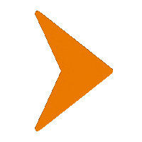 Arrow Orange Sticker by Mediaspeed