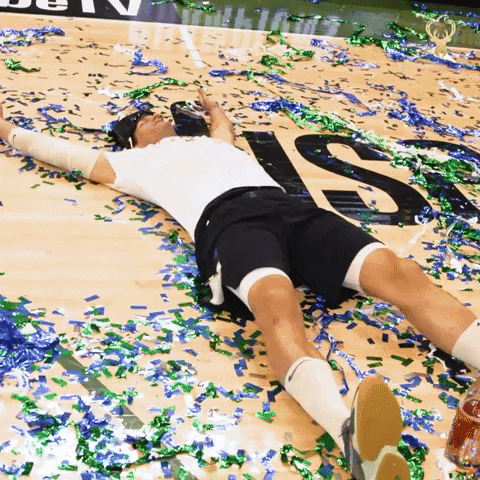 Happy Nba Finals GIF by Milwaukee Bucks