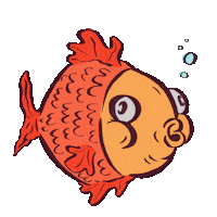 batukindil fish sea bubble kindil Sticker