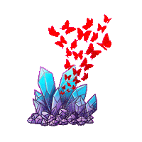 The Crystals Butterfly Sticker
