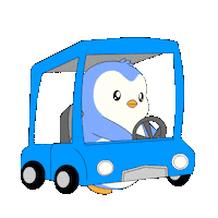 Car Running Sticker by Pudgy Penguins