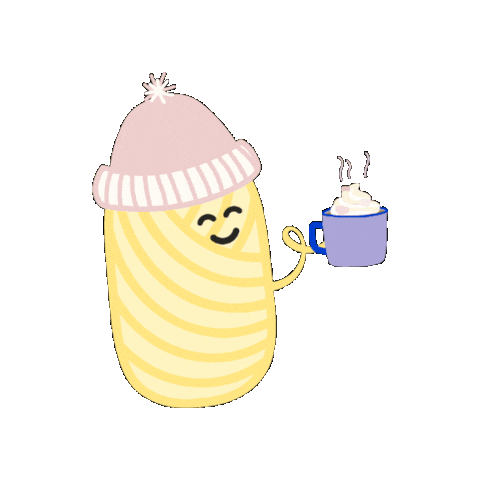 Happy Hot Cocoa Sticker by Hobbii