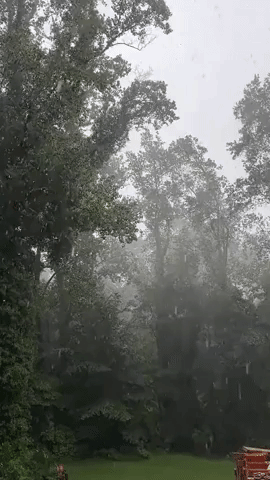 Thunderstorm Brings Heavy Rain to Greenville, South Carolina