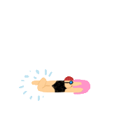 Summer Swimming Sticker