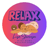 lisa-stevenson women chill relax stress Sticker