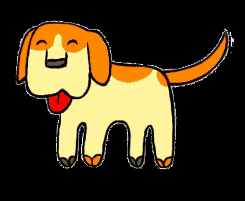 thaioconde giphygifmaker dog rainbow cachorro GIF