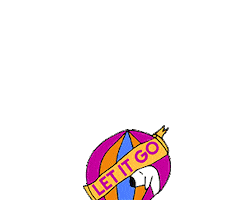 Let It Go Dog Sticker