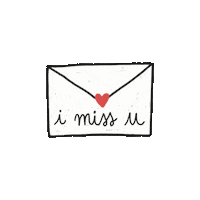 Miss You Love Sticker by Elisa Falchini