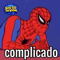 Pensando Spider Man GIF by Sou Eu Na Vida