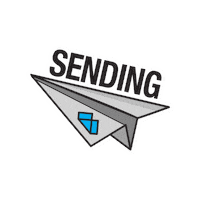 Flying Paper Airplane Sticker by Becreative Marketing
