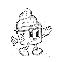 Frozen Yogurt Mascot Sticker by YOMARO