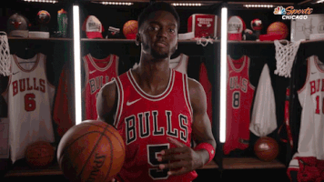 Excited Chicago Bulls GIF by NBC Sports Chicago