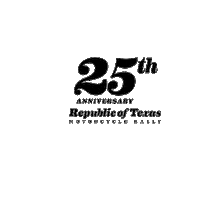 25Th Anniversary Texas Sticker by Derwood