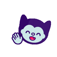 tigerwang hello bye hey vampire Sticker