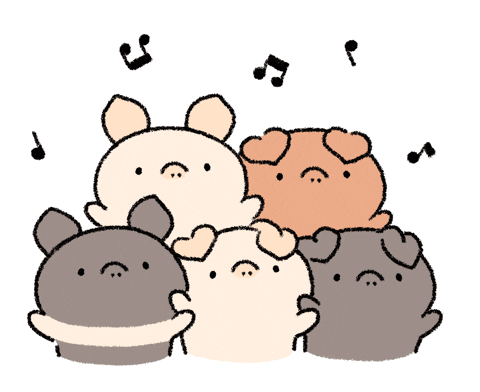 Pig Singing GIF by BREAD TREE