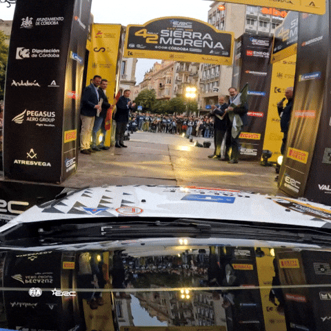 Show Up Here I Am GIF by FIA European Rally Championship