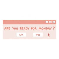 Monday Start Sticker