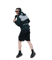 In Town Jumping Man Sticker by Flexxed