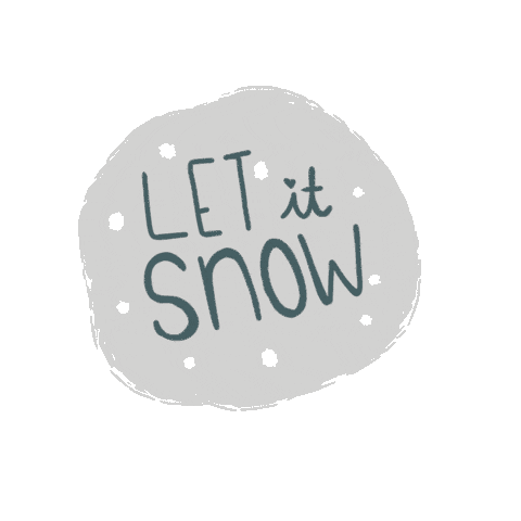 Let It Snow Christmas Sticker by laptitenoisette