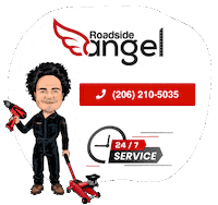 roadsideangel angel road side roadside Sticker