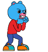 Fight Bear Sticker by aryamularama