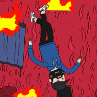 Fire Falling GIF by Fresherthan