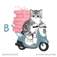 Chinese New Year Cat Sticker by CapitaLand Malls SG