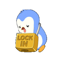 Locked In Work Sticker by Pudgy Penguins