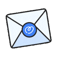 biloba letter message envelope lettre Sticker