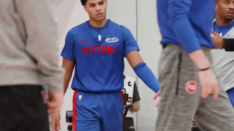 High Five Sport GIF by Detroit Pistons