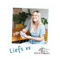 irisborduurt liefs borduren iris borduurt ikbenirisniet Sticker