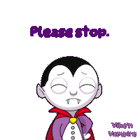 Halloween Please Stop Sticker by VeeFriends