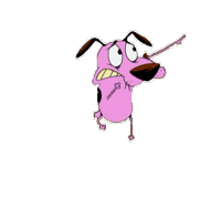Dog Courage Sticker